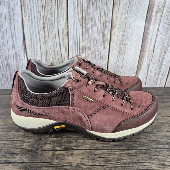 Dansko Paisley Suede Vibram Hiking Shoes Women's Sz 11-11.5 EU41 Maroon (VGC) - Picture 3 of 9